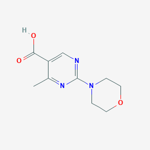 molecular formula C10H13N3O3 B3058034 4-Methyl-2-(morpholin-4-yl)pyrimidine-5-carboxylic acid CAS No. 873450-22-7