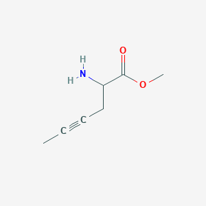 molecular formula C7H11NO2 B3058042 Methyl 2-aminohex-4-ynoate CAS No. 874097-01-5