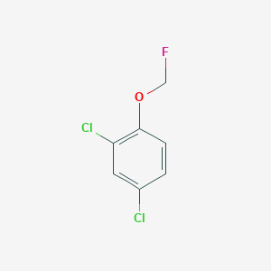 molecular formula C7H5Cl2FO B3058048 2,4-Dichloro-1-(fluoromethoxy)benzene CAS No. 87453-28-9