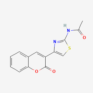 molecular formula C14H10N2O3S B3058057 N-[4-(2-oxochromen-3-yl)-1,3-thiazol-2-yl]acetamide CAS No. 87503-73-9