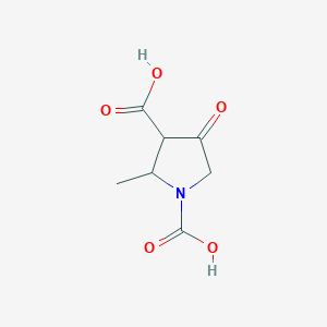 molecular formula C7H9NO5 B3058061 2-Methyl-4-oxopyrrolidine-1,3-dicarboxylic acid CAS No. 875255-92-8