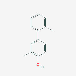 molecular formula C14H14O B3058081 4-(2-甲基苯基)-2-甲基苯酚 CAS No. 876473-46-0