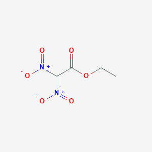 molecular formula C4H6N2O6 B3058090 Ethyl 2,2-dinitroacetate CAS No. 87711-32-8