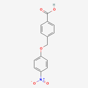 molecular formula C14H11NO5 B3058092 4-[(4-Nitrophenoxy)methyl]benzoic acid CAS No. 87740-05-4