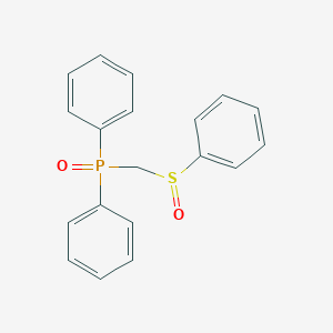 molecular formula C19H17O2PS B3058095 Diphenyl((phenylsulfinyl)methyl)phosphine oxide CAS No. 87762-75-2