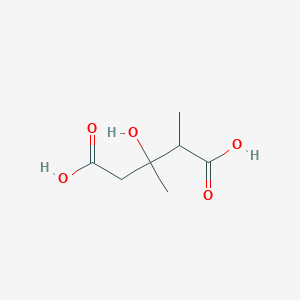 molecular formula C7H12O5 B3058097 2,3-二甲基-3-羟基戊二酸 CAS No. 87764-48-5