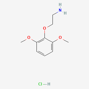 molecular formula C10H16ClNO3 B3058103 2-(2,6-Dimethoxyphenoxy)ethanamine hydrochloride CAS No. 87780-27-6