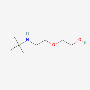 molecular formula C8H19NO2 B3058104 Ethanol, 2-(2-((1,1-dimethylethyl)amino)ethoxy)- CAS No. 87787-67-5