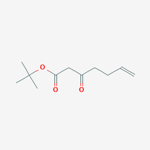 molecular formula C11H18O3 B3058110 Tert-butyl 3-oxohept-6-enoate CAS No. 87894-21-1