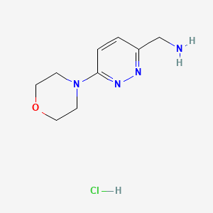 molecular formula C9H15ClN4O B3058121 (6-吗啉并吡嗪-3-基)甲胺盐酸盐 CAS No. 87977-27-3