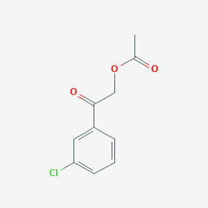 molecular formula C10H9ClO3 B3058125 2-(3-Chlorophenyl)-2-oxoethyl acetate CAS No. 87992-00-5