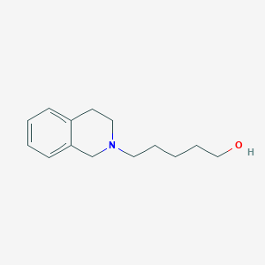 molecular formula C14H21NO B3058132 5-(3,4-Dihydroisoquinolin-2(1H)-yl)pentan-1-ol CAS No. 88014-17-9