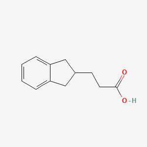 molecular formula C12H14O2 B3058137 3-(2,3-dihydro-1H-inden-2-yl)propanoic Acid CAS No. 88020-86-4
