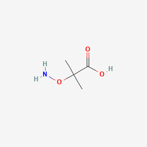 molecular formula C4H9NO3 B3058138 2-(Aminooxy)-2-methylpropanoic acid CAS No. 88023-64-7