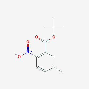 molecular formula C12H15NO4 B3058145 tert-Butyl 5-methyl-2-nitrobenzoate CAS No. 88071-89-0