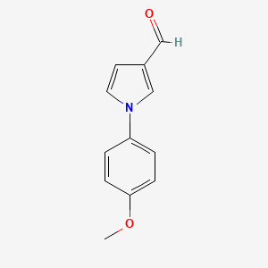 molecular formula C12H11NO2 B3058147 1-(4-methoxyphenyl)-1H-pyrrole-3-carbaldehyde CAS No. 88075-92-7