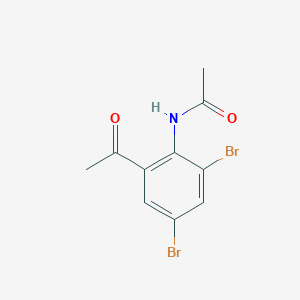 molecular formula C10H9Br2NO2 B3058151 N-(2-Acetyl-4,6-dibromophenyl)acetamide CAS No. 88092-70-0