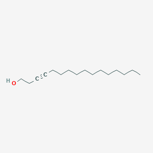 molecular formula C16H30O B3058153 3-Hexadecyn-1-ol CAS No. 88109-68-6