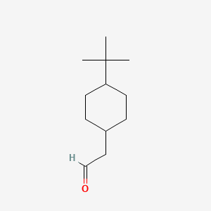 molecular formula C12H22O B3058160 (4-tert-Butylcyclohexyl)acetaldehyde CAS No. 88166-21-6