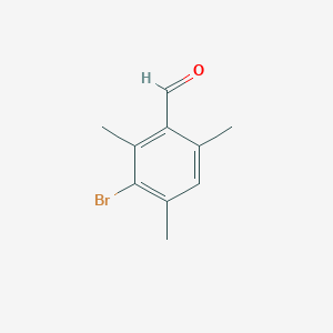 molecular formula C10H11BrO B3058161 3-Bromo-2,4,6-trimethylbenzaldehyde CAS No. 88174-27-0