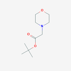molecular formula C10H19NO3 B3058165 4-Morpholineacetic acid, 1,1-dimethylethyl ester CAS No. 88217-68-9