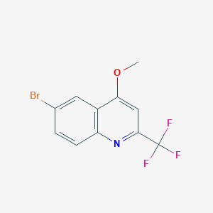 molecular formula C11H7BrF3NO B3058168 6-Bromo-4-methoxy-2-(trifluoromethyl)quinoline CAS No. 882292-61-7