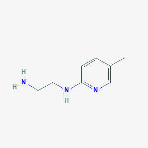 molecular formula C8H13N3 B3058169 1,2-Ethanediamine, N-(5-methyl-2-pyridinyl)- CAS No. 88260-11-1