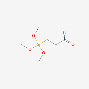 molecular formula C6H14O4Si B3058175 Propanal, 3-(trimethoxysilyl)- CAS No. 88276-90-8