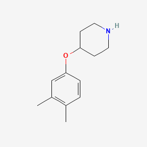 molecular formula C13H19NO B3058193 4-(3,4-Dimethylphenoxy)piperidine CAS No. 883531-73-5