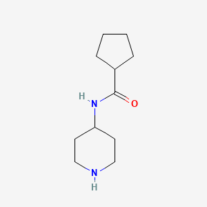 molecular formula C11H20N2O B3058196 环戊烷羧酸哌啶-4-酰胺 CAS No. 883548-75-2