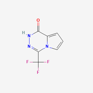 molecular formula C7H4F3N3O B3058204 4-(Trifluoromethyl)pyrrolo[1,2-d][1,2,4]triazin-1-ol CAS No. 883948-73-0