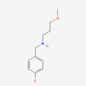 molecular formula C11H16FNO B3058217 N-(4-fluorobenzyl)-3-methoxypropan-1-amine CAS No. 884497-45-4