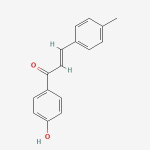molecular formula C16H14O2 B3058230 (2E)-1-(4-hydroxyphenyl)-3-(4-methylphenyl)prop-2-en-1-one CAS No. 88521-99-7