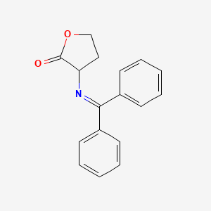 B3058237 3-[(diphenylmethylene)amino]dihydrofuran-2(3H)-one CAS No. 88539-65-5