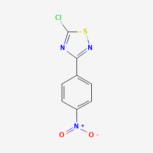 molecular formula C8H4ClN3O2S B3058238 5-氯-3-(4-硝基苯基)-1,2,4-噻二唑 CAS No. 88541-07-5