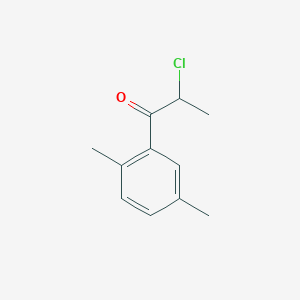 molecular formula C11H13ClO B3058253 2-Chloro-1-(2,5-dimethylphenyl)propan-1-one CAS No. 88632-72-8