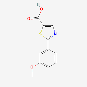 molecular formula C11H9NO3S B3058257 2-(3-Methoxy-phenyl)-thiazole-5-carboxylic acid CAS No. 886370-57-6