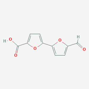 molecular formula C10H6O5 B3058262 5'-Formyl-[2,2']bifuranyl-5-carboxylic acid CAS No. 886508-50-5