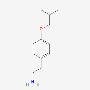 molecular formula C12H19NO B3058263 Benzeneethanamine, 4-(2-methylpropoxy)- CAS No. 88655-03-2