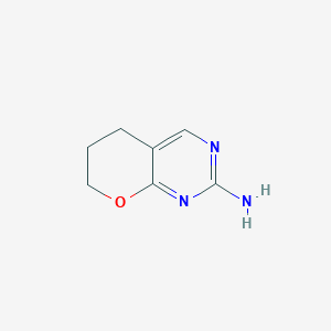 molecular formula C7H9N3O B3058266 6,7-Dihydro-5H-pyrano[2,3-d]pyrimidin-2-amine CAS No. 88696-61-1
