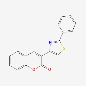 2H-1-Benzopyran-2-one, 3-(2-phenyl-4-thiazolyl)-