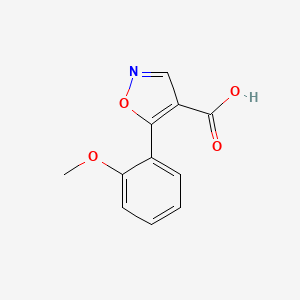 molecular formula C11H9NO4 B3058273 5-(2-Methoxyphenyl)-1,2-oxazole-4-carboxylic acid CAS No. 887408-15-3