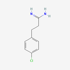 3-(4-Chlorophenyl)propanimidamide