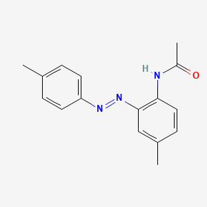molecular formula C16H17N3O B3058308 Acetamide, N-[4-methyl-2-[(4-methylphenyl)azo]phenyl]- CAS No. 88850-40-2