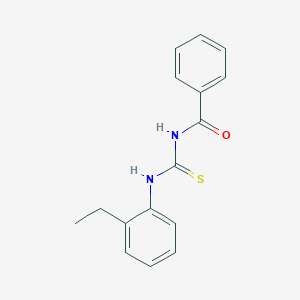 molecular formula C16H16N2OS B3058314 Benzamide, N-[[(2-ethylphenyl)amino]thioxomethyl]- CAS No. 88884-36-0