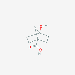 molecular formula C9H14O3 B3058315 4-Methoxybicyclo[2.2.1]heptane-1-carboxylic acid CAS No. 88888-29-3