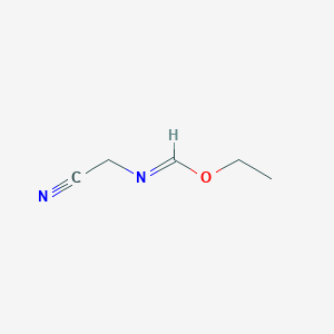 molecular formula C5H8N2O B3058320 ethyl N-(cyanomethyl)methanimidate CAS No. 88945-40-8