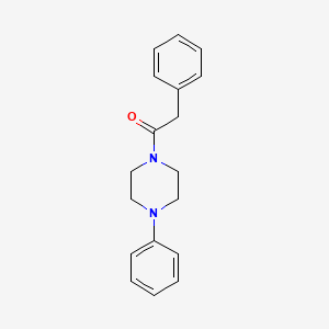 molecular formula C18H20N2O B3058332 2-Phenyl-1-(4-phenylpiperazin-1-yl)ethanone CAS No. 89007-20-5