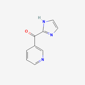 molecular formula C9H7N3O B3058337 3-(1H-imidazole-2-carbonyl)pyridine CAS No. 890094-97-0