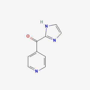 molecular formula C9H7N3O B3058338 4-(1H-imidazole-2-carbonyl)pyridine CAS No. 890095-00-8